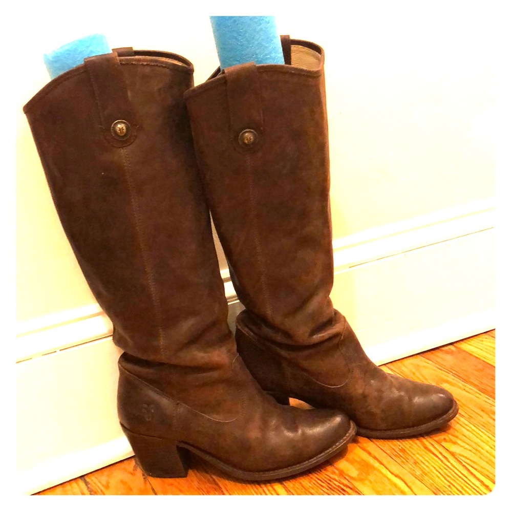 FRYE - Jackie button leather boots